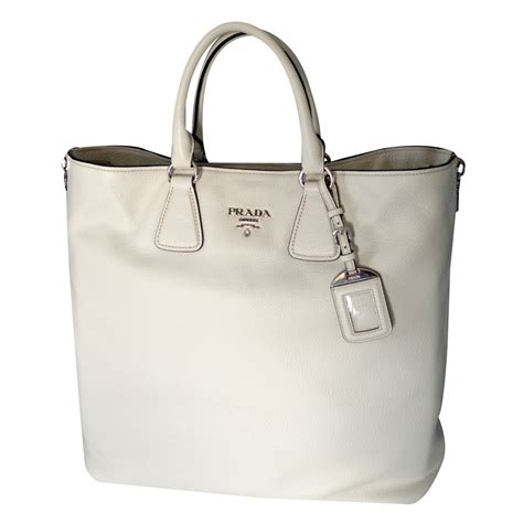 prada leather tote talco|Prada leather tote price.